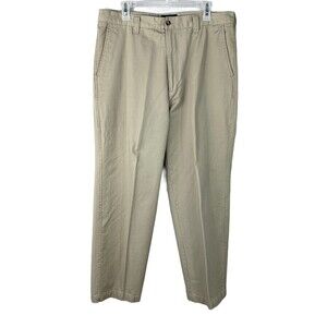 Sonoma Vintage Khaki Pants Men 36 X 30 Basic Cotton Flat Front